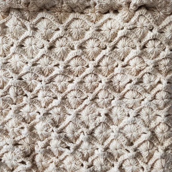 Vintage Bohemian Crochet Knit Tote Bag - Picture 4 of 8